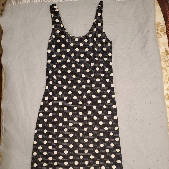 Black and white polka dot dress - Picture 1 of 3